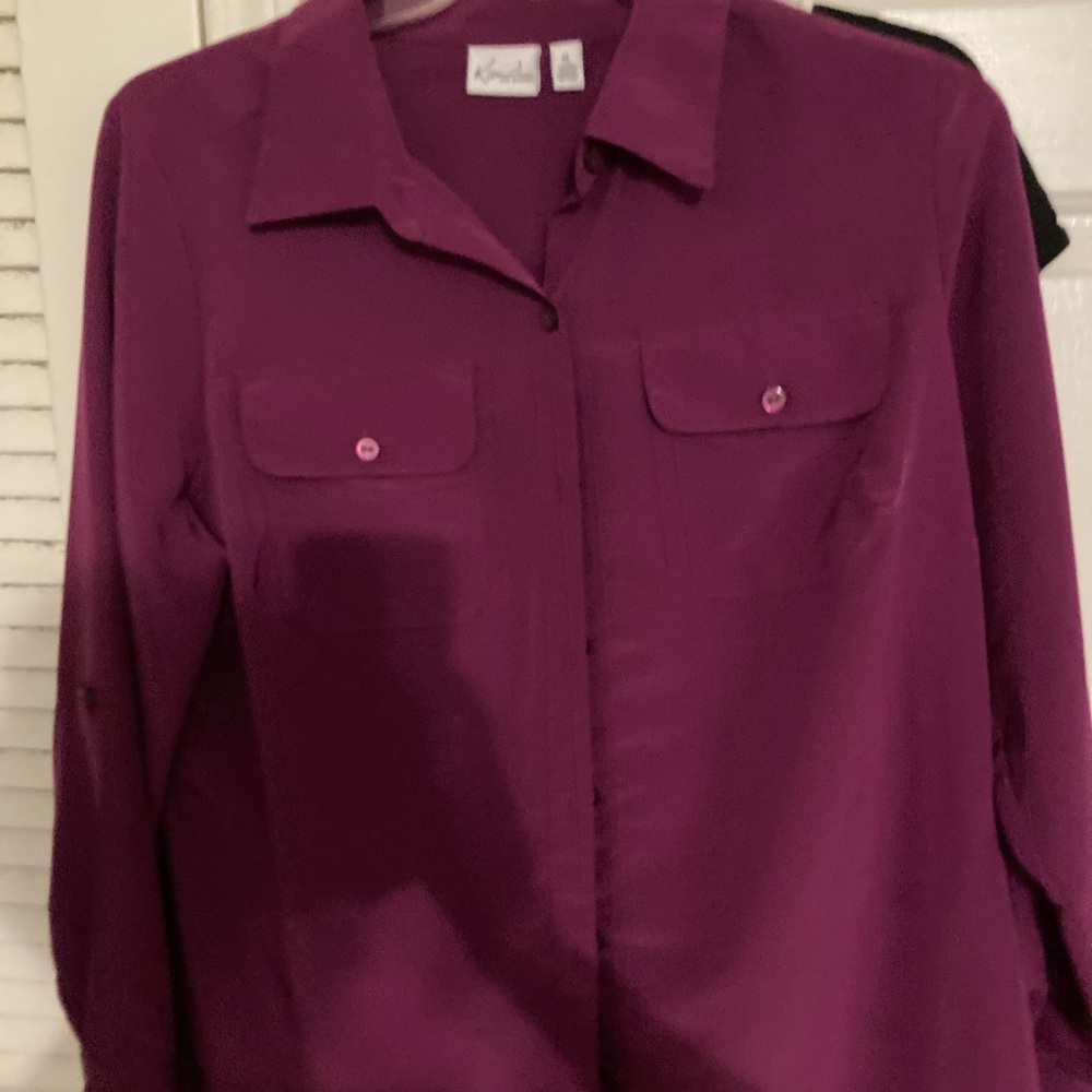 Buttons down shirt by Kim Roger’s 100% polyester